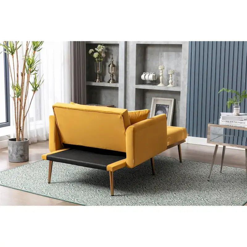 Sillón individual tipo barril con acolchado de espuma y tapicería de terciopelo