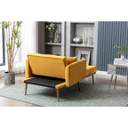 Sillón individual tipo barril con acolchado de espuma y tapicería de terciopelo