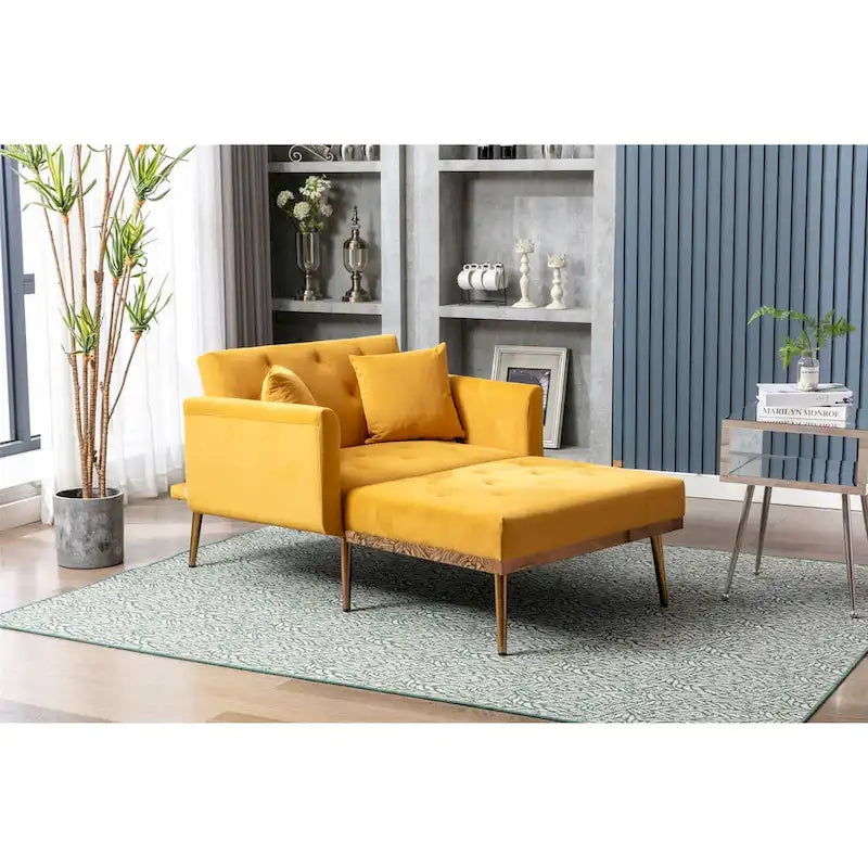 Sillón individual tipo barril con acolchado de espuma y tapicería de terciopelo