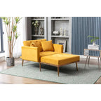 Sillón individual tipo barril con acolchado de espuma y tapicería de terciopelo
