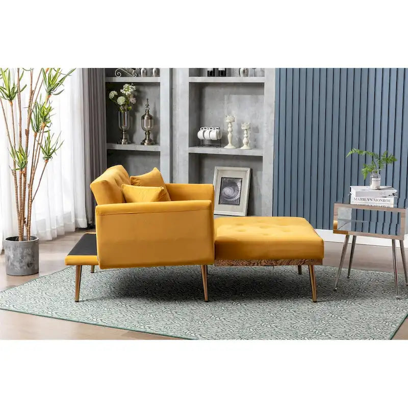 Sillón individual tipo barril con acolchado de espuma y tapicería de terciopelo