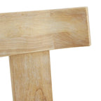 Silla de comedor tapizada con respaldo de listones de tela y madera de caucho (juego de 2)