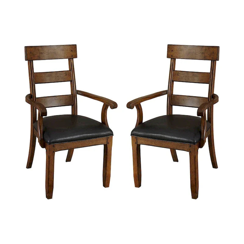 Sillones de madera maciza (juego de 2)